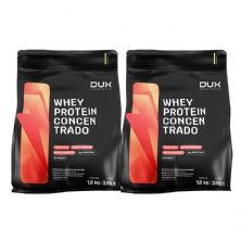 Kit 2X Whey Protein Concentrado - 1800g Refil Baunilha - Dux Nutrition
