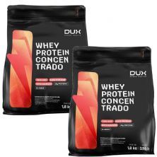 Kit 2X Whey Protein Concentrado - 1800g Refil Chocolate - Dux Nutrition