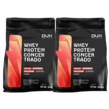Kit 2X Whey Protein Concentrado - 1800g Refil Sem Sabor - Dux Nutrition
