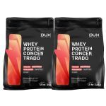 Kit 2X Whey Protein Concentrado - 1800g Refil Sem Sabor - Dux Nutrition