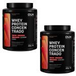 Kit 2X Whey Protein Concentrado - 450g Chocolate - Dux Nutrition