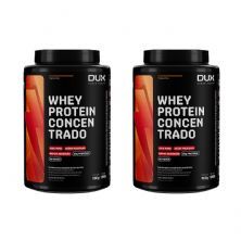 Kit 2X Whey Protein Concentrado - 900g Cappuccino - Dux Nutrition