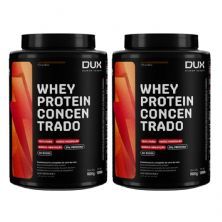 Kit 2X Whey Protein Concentrado - 900g Chocolate - Dux Nutrition