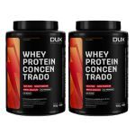 Kit 2X Whey Protein Concentrado - 900g Chocolate - Dux Nutrition