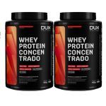 Kit 2X Whey Protein Concentrado - 900g Morango - Dux Nutrition