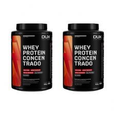 Kit 2X Whey Protein Concentrado - 900g Sem Sabor - Dux Nutrition