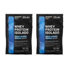 Kit 2X Whey Protein Isolado - 1 Sach� 30g Chocolate Branco - Dux Nutrition