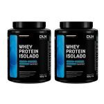 Kit 2X Whey Protein Isolado - 450g Chocolate Branco - Dux Nutrition