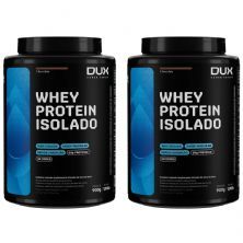 Kit 2X Whey Protein Isolado - 900g Chocolate - Dux Nutrition