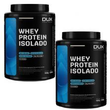 Kit 2X Whey Protein Isolado - 900g Coco - Dux Nutrition