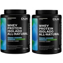 Kit 2X Whey Protein Isolado All Natural - 900g Baunilha - Dux Nutrition