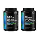 Kit 2X Whey Protein Isolado All Natural - 900g Chocolate - Dux Nutrition
