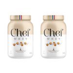 Kit 2X Whey Protein Sem Lactose - 907g Caramelo Salgado - Chef Whey