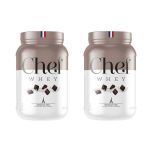 Kit 2X Whey Protein Sem Lactose - 907g Chocolate Meio Amargo - Chef Whey