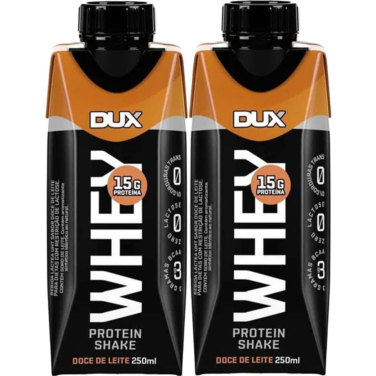 Kit 2X Whey Protein Shake - 250ml Doce de Leite - Dux Nutrition