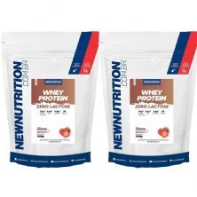 Kit 2X Whey Protein Zero Lactose - 900g Refil Morango - NewNutrition