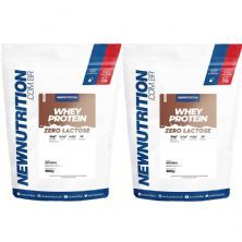 Kit 2X Whey Protein Zero Lactose - 900g Refil Natural - NewNutrition