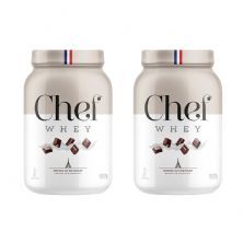Kit 2X Whey Protein Zero Lactose - 907g Mousse de Chocolate - Chef Whey