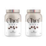 Kit 2X Whey Protein Zero Lactose - 907g Mousse de Chocolate - Chef Whey