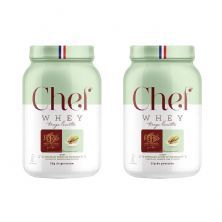 Kit 2X Whey Protiein Paris 6 Sem Lactose - 800g Chocolate Branco com Pistache - Chef Whey