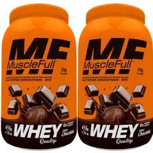 Kit 2X Whey Quality - 810g Chocolate - MuscleFull