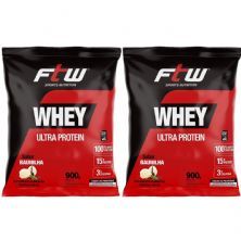 Kit 2X Whey Ultra Protein - 900g Refil Baunilha - FTW