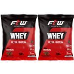 Kit 2X Whey Ultra Protein - 900g Refil Chocolate - FTW