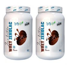 Kit 2X Whey ZeroLac - 900g Chocolate Dark - Shark Clinic