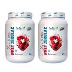 Kit 2X Whey ZeroLac - 900g Iogurte de Frutas Vermelhas  - Shark Clinic