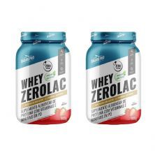 Kit 2X Whey ZeroLac - 900g Morango - Shark Pro