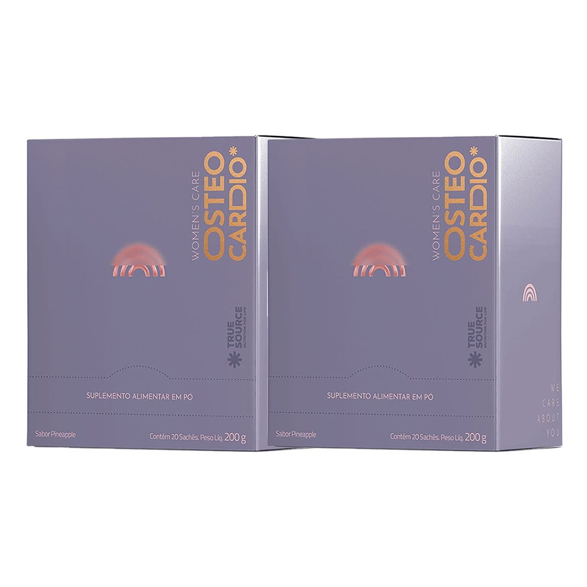 Kit 2X Womens Care Osteocardio - 20 Sach�s 10g Pineapple - True Source