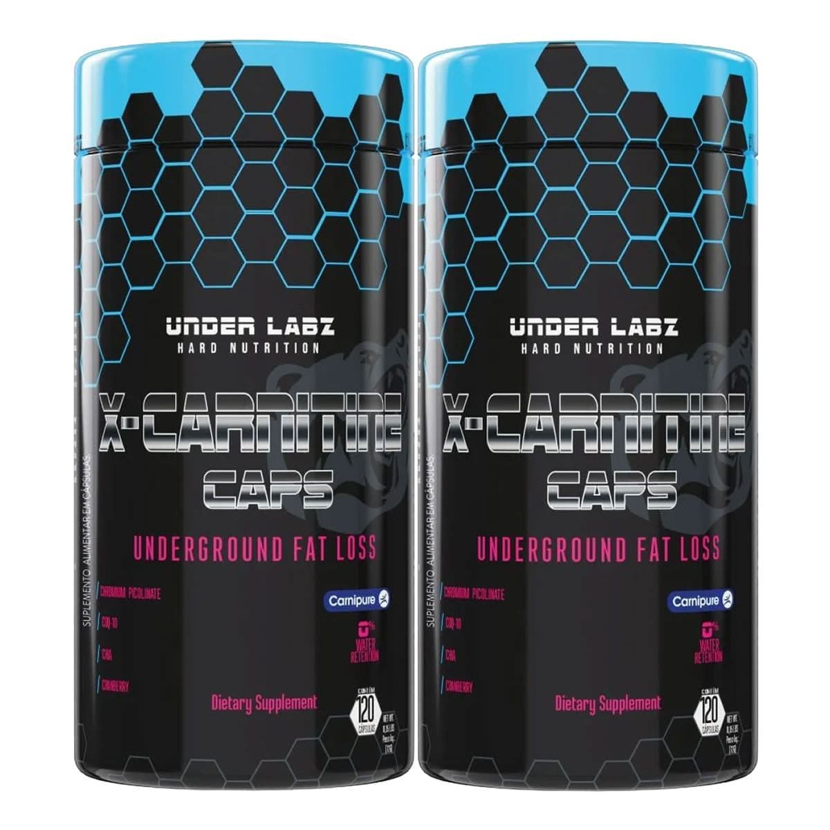 Kit 2X X-Carnitine - 120 C�psulas - Under Labz
