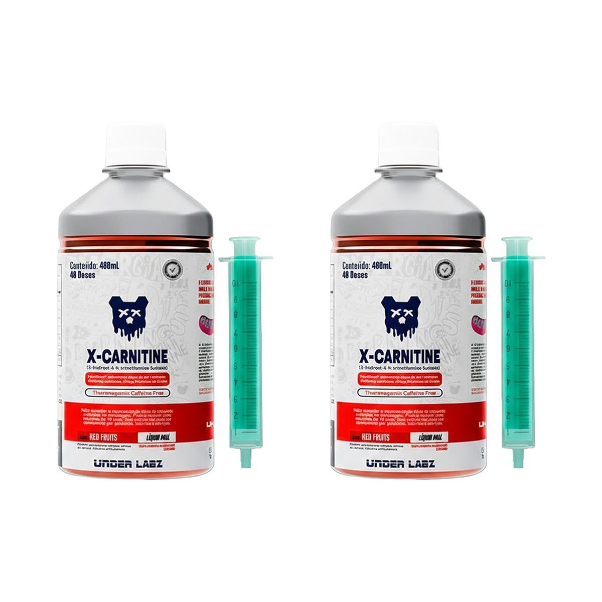 Kit 2X X-carnitine - 480ml Red Fruits - Under Labz