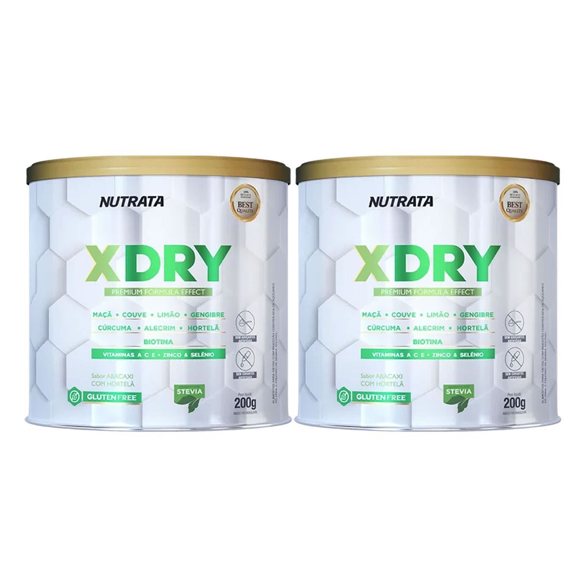 Kit 2X X-Dry - 200g Abacaxi com Hortel� - Nutrata