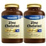Kit 2X Zinc Chelated 28mg - 90 C�psulas - Vitam�nLife