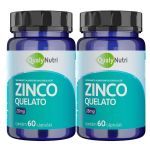 Kit 2X Zinco Quelato 28mg - 60 C�psulas - QualyNutri