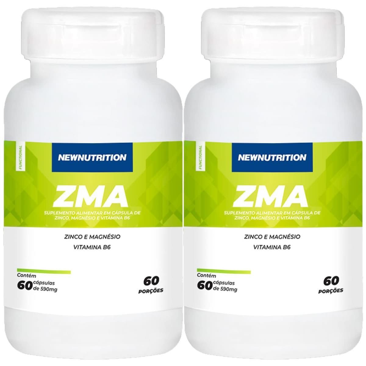 Kit 2X ZMA 590mg - 60 C�psulas - NewNutrition