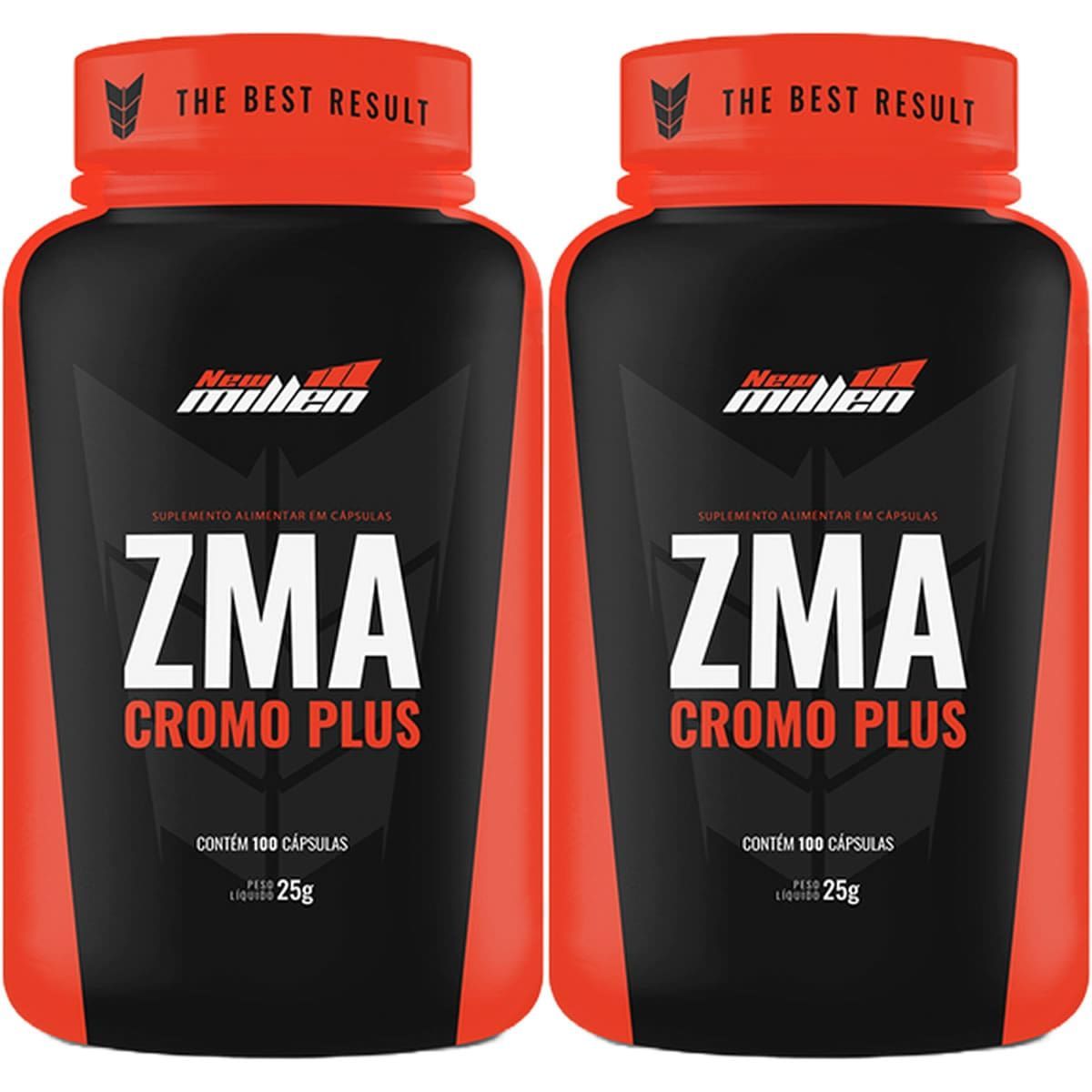 Kit 2X Zma Cromo Plus - 100 C�psulas - New Millen