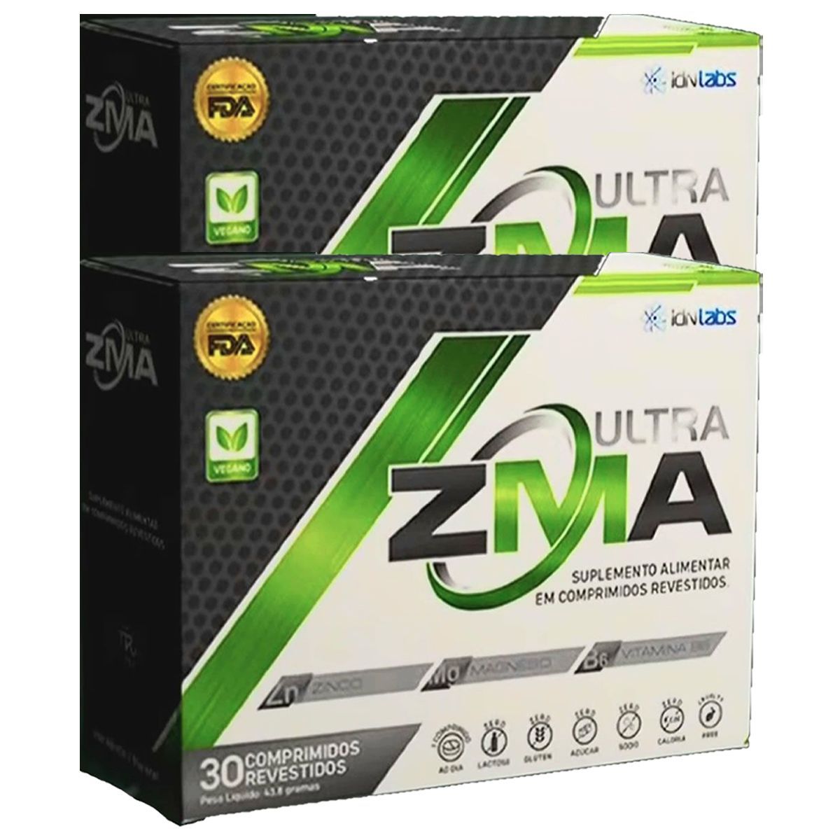 Kit 2X Zma Ultra - 30 Comprimidos Revestidos - Idn Labs
