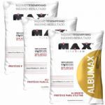 Kit 3 Albumax - 500g Morango - Max Titanium