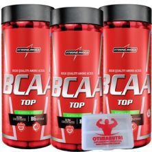 Kit 3 - Amino BCAA TOP 4:1:1 - 120 Caps + Porta C�psulas - Integralm�dica