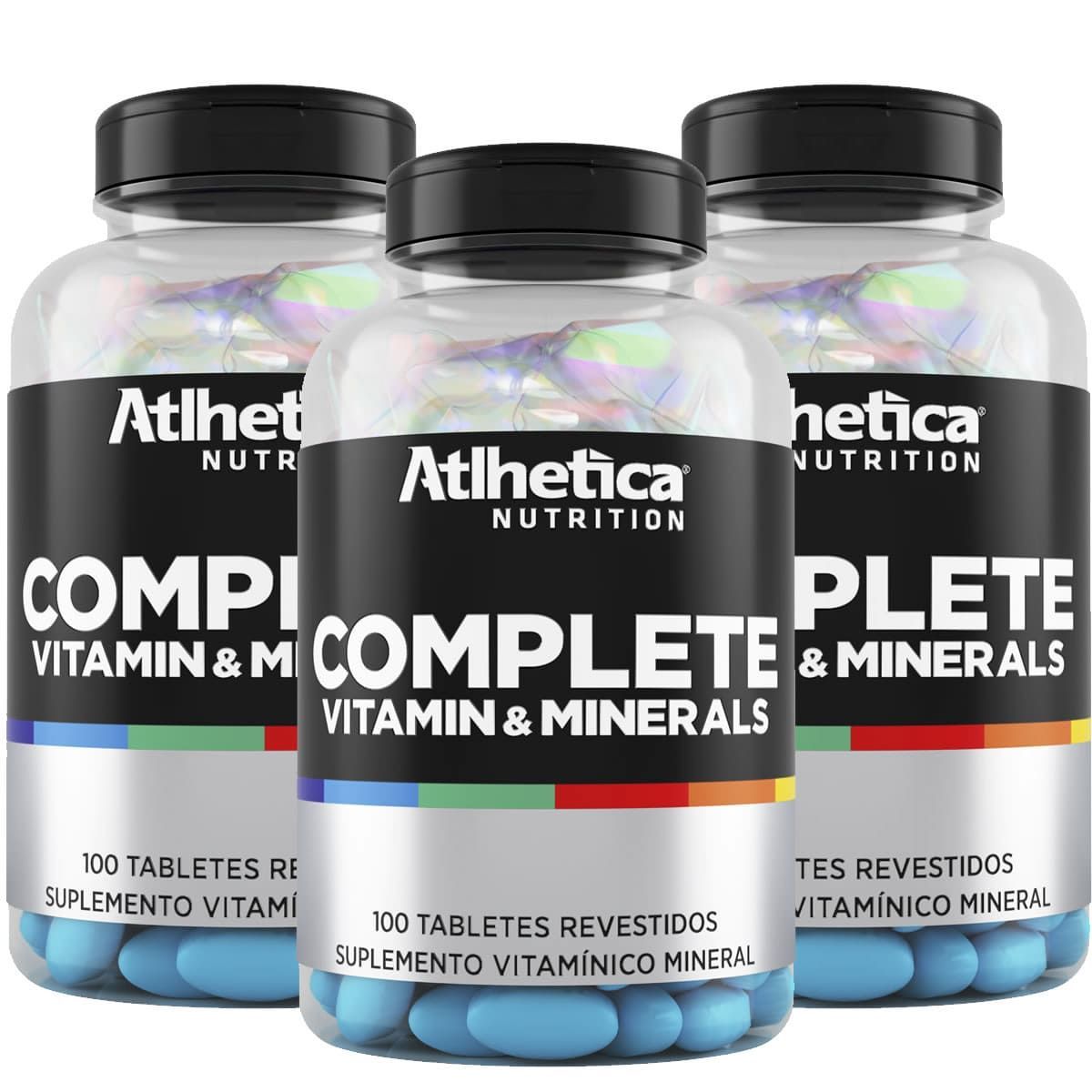 Kit 3 Complete Multi-Vit - 100 Tabletes - Atlhetica Nutrition
