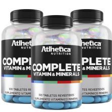 Kit 3 Complete Multi-Vit - 100 Tabletes - Atlhetica Nutrition