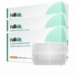 Kit 3 Follixin - 60 C�psulas + Porta Comprimidos - Iridium Labs