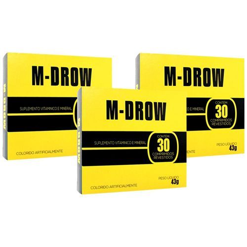 Kit 3 M-drow - 90 Comprimidos - Intlab