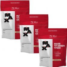Kit 3 Mass 17500 - 3000g Leite Condensado - Max Titanium