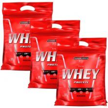 Kit 3 Nutri Whey Protein - Refil Morango 907g - Integralm�dica