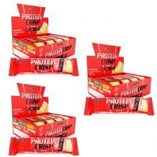 Kit 3 Protein Crisp Bar - 12 Unidades 45g Cheesecake Frutas Vermelhas - IntegralM�dica
