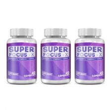 Kit 3 Super Focus-X - 60 c�psulas - Intlab