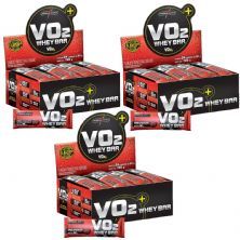 Kit 3 VO2 PROTEIN BAR - 24 Unidades 30g Chocolate - IntegralM�dica